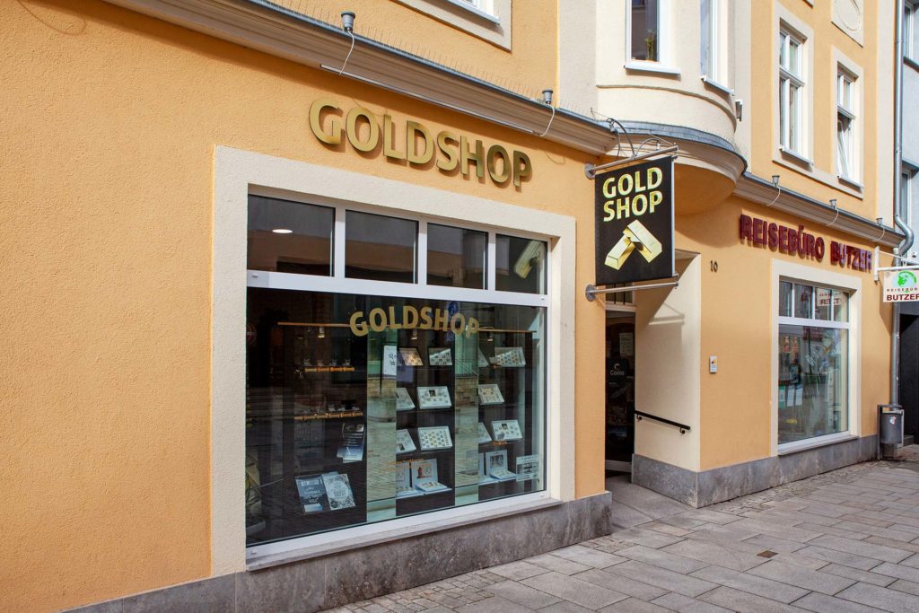 Schaufenster GOLDSHOP Meiningen